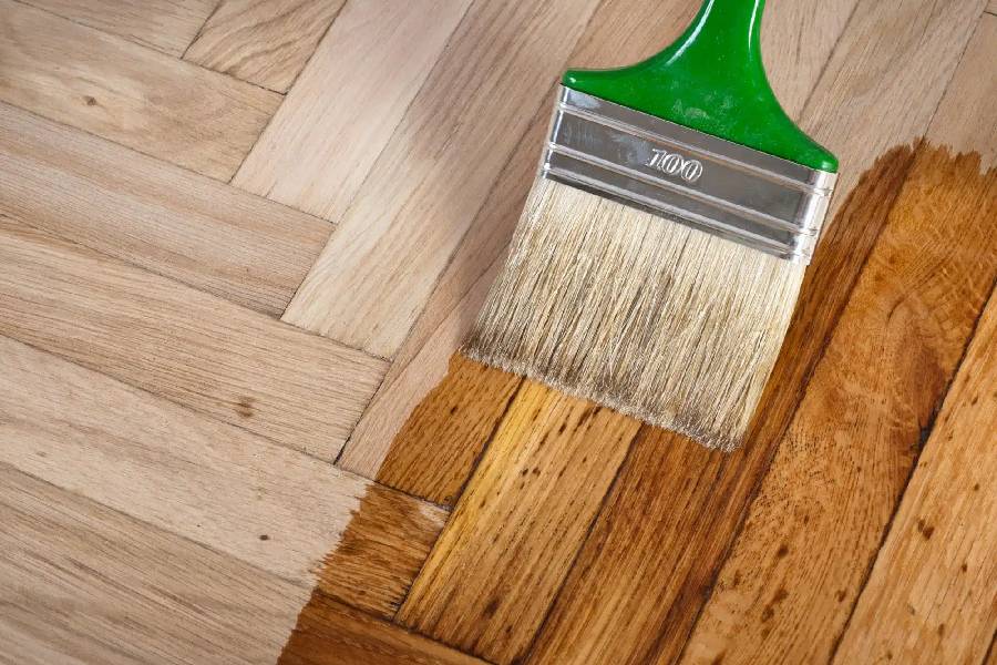 varnishing before after